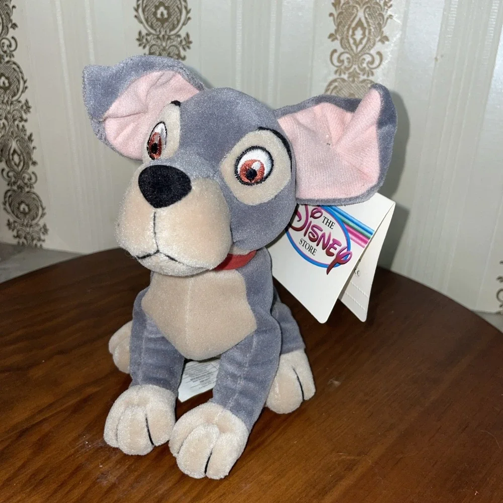DISNEY STORE Lady and the Tramp - Mini Bean Bag Tramp Dog Plush 6.5